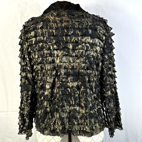 Drapers & Damons 2piece Tank and Jacket Size Petite Small Black and Gold - Picture 4 of 9